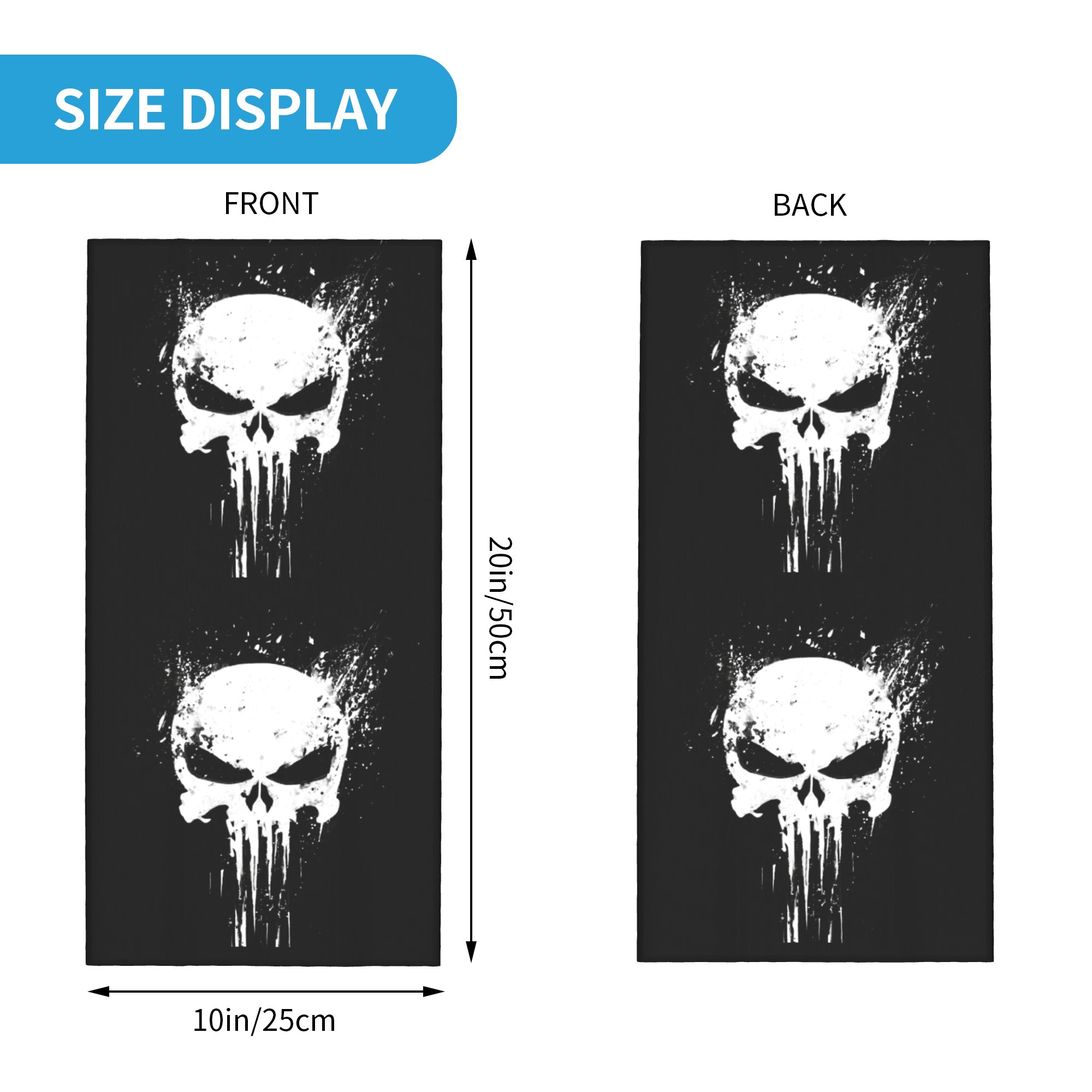 Custom Skeleton Skull Bandana  - Neck Gaiter Fleece review and price