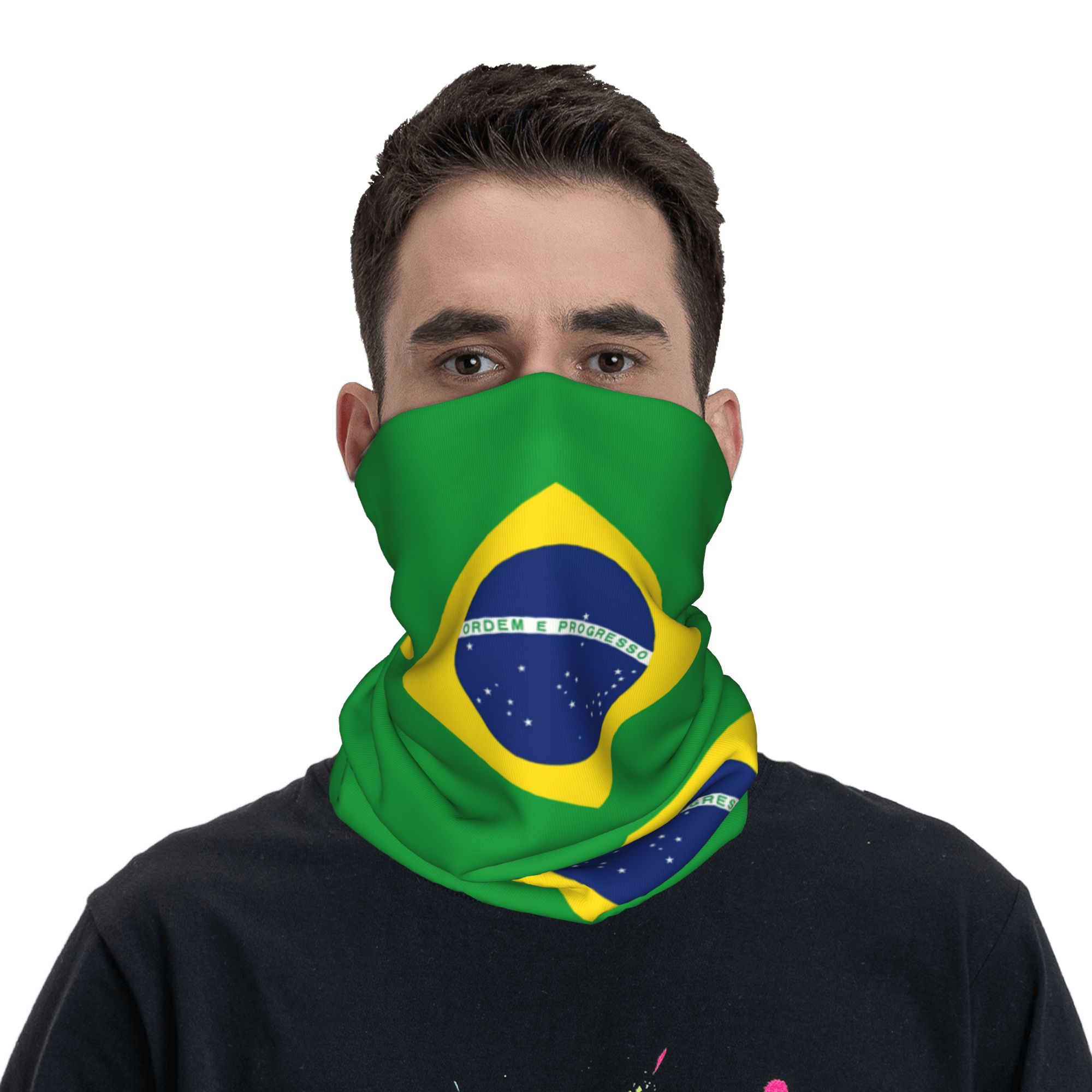 Custom Brazil Flag Bandana Nec - Neck Gaiter Fleece review and price