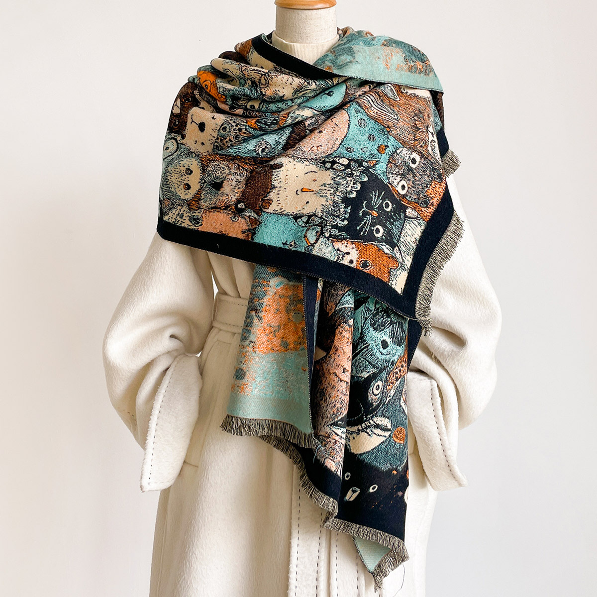 Women Imitation Cashmere Scarf - Cashmere Pashmina Wrap review and price
