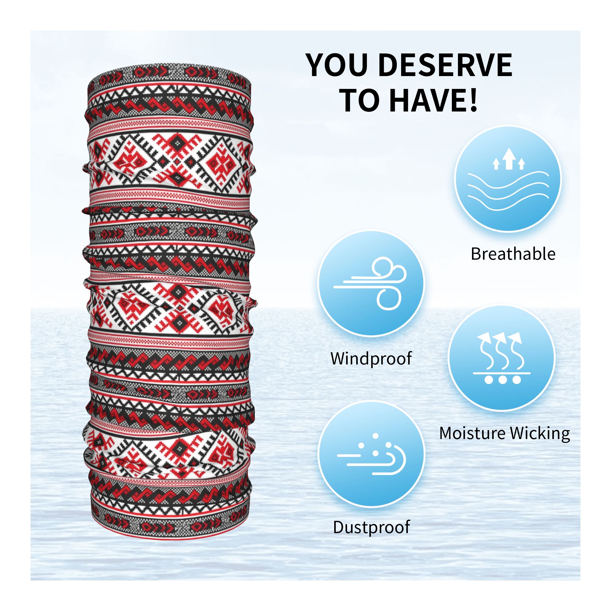 Custom Ukrainian Vyshyvanka Em - Neck Gaiter Fleece review and price