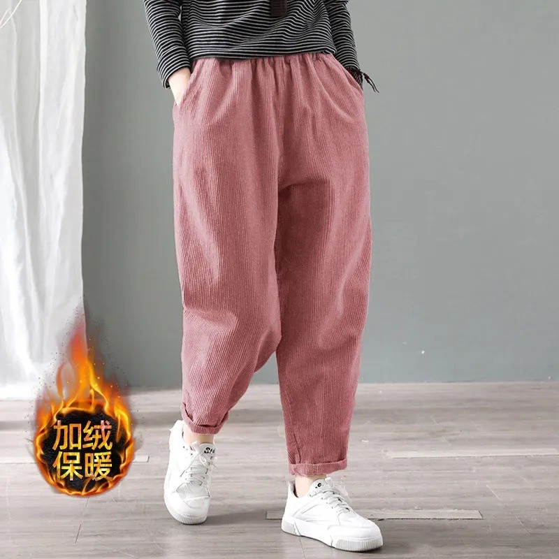 Women Corduroy Harem Pants Ela - Corduroy Pant Warm review and price